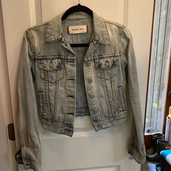 Sunday Best cropped denim jacket - Picture 1 of 3